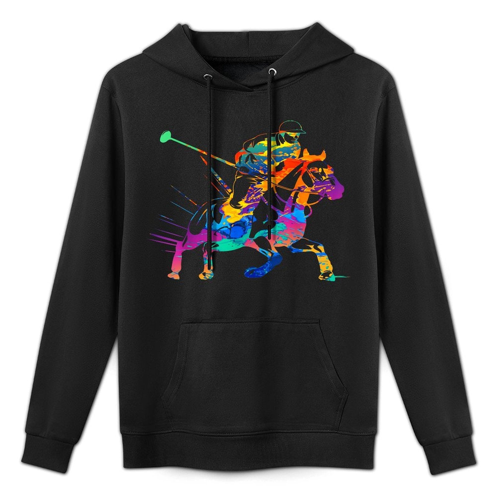 Polo Player Horse Sport Ride Riding Equestrian Sport Fan Durable Construction Hoodie