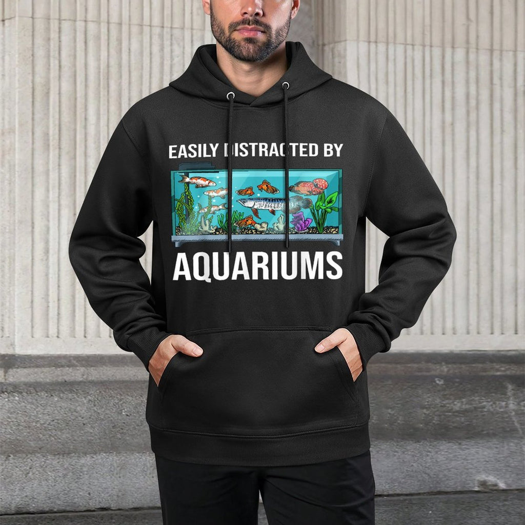 Aquarium Art for Men Women Fish Keeper Coral Fish Tank Lover Customizable Surface Hoodie