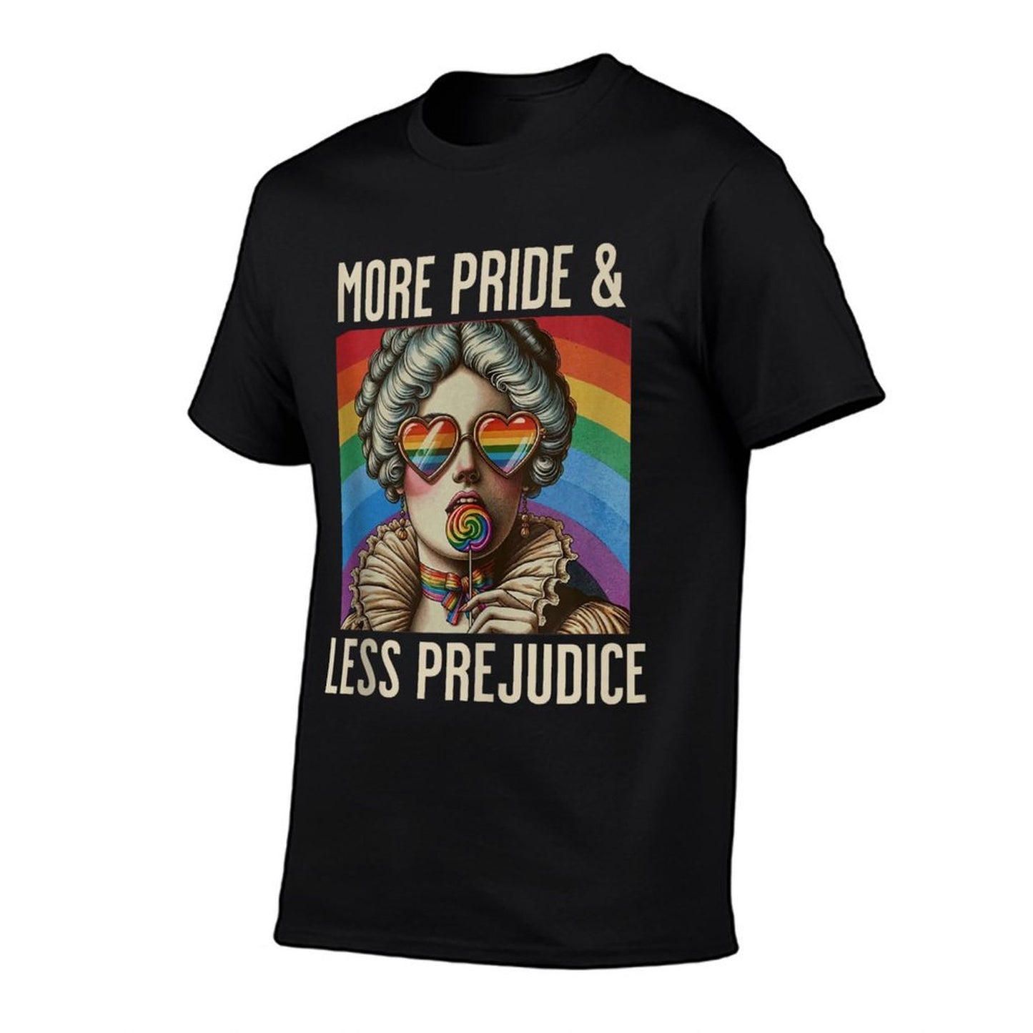 Vintage More Pride Less Prejudice Proud Ally Rainbow Pride  Lightweight T-Shirt