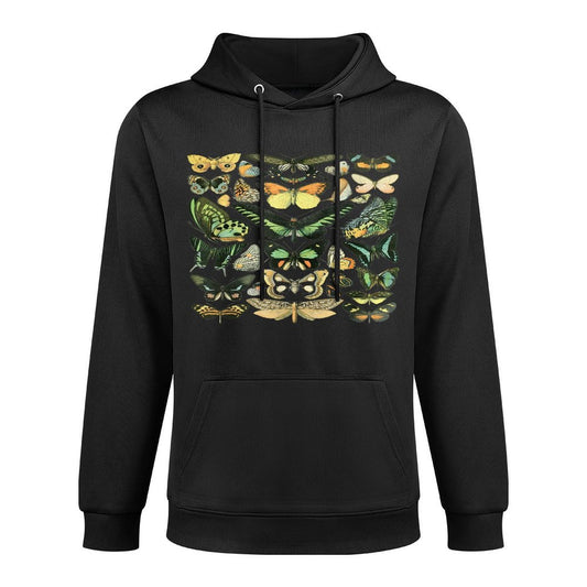 Vintage Inspired Butterfly Chart Relaxed Fit Hoodie