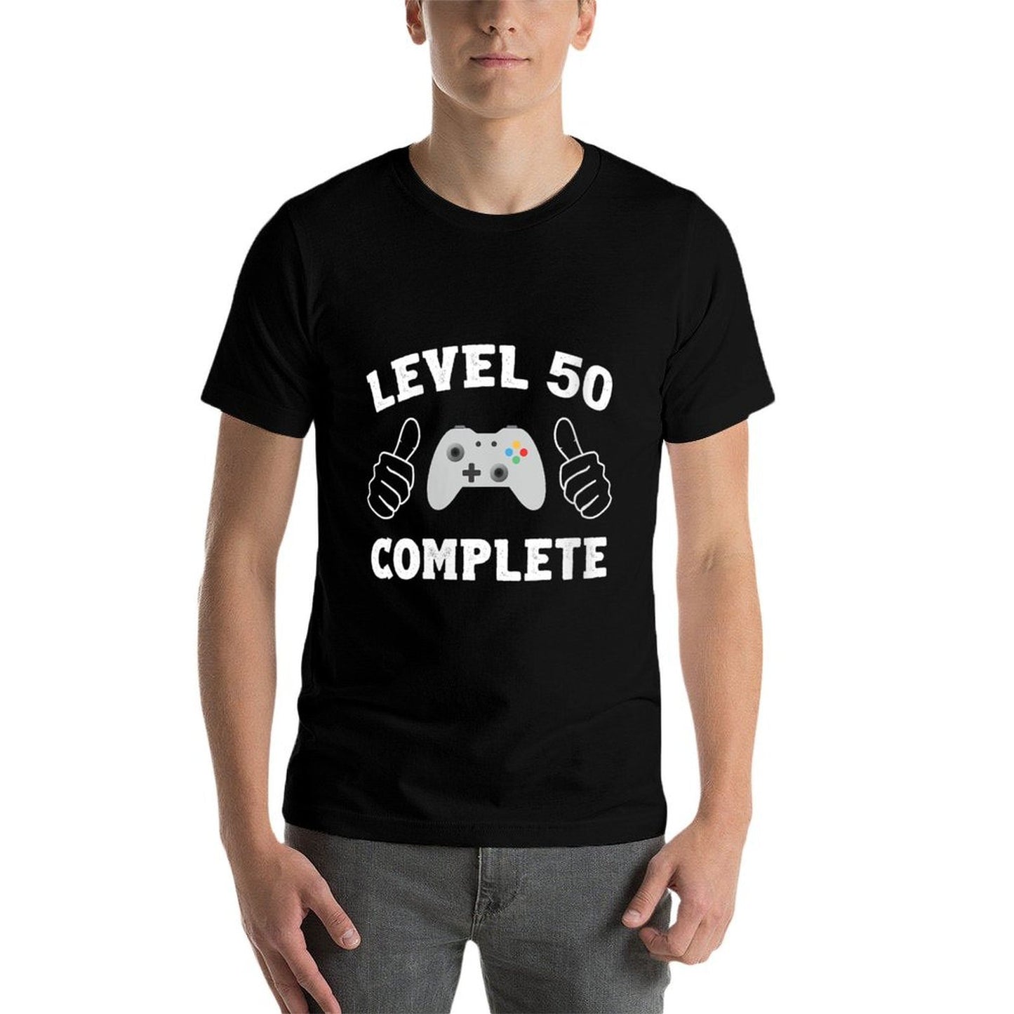 Womens Level 50 Complete Gamer Celebrate 50th Birthday Wedding  Easy-care T-Shirt