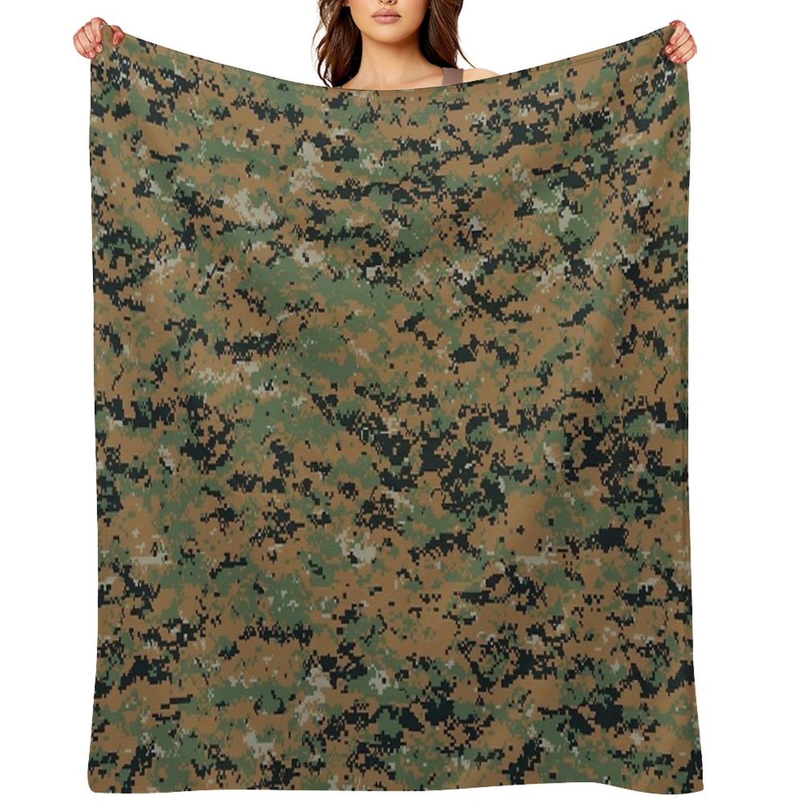 Marpat Camo Quick-dry Throw Blanket