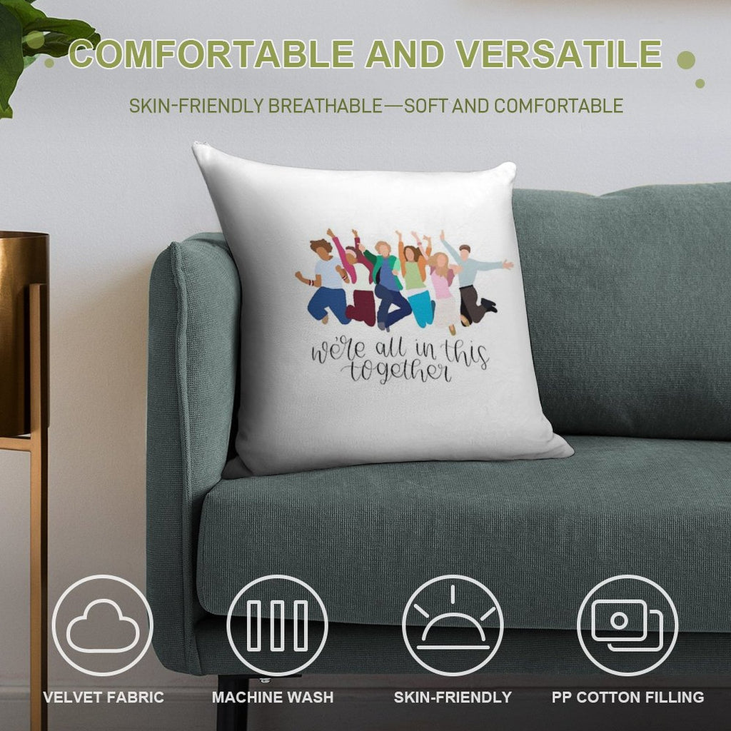 We’re All In This Together High School Musical Soft Multiple Sizes Throw Pillow