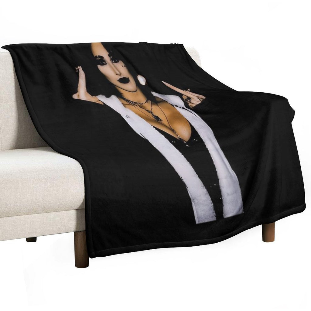 Rhea R.i.p.l.e.y Pose Meme Easy Care Throw Blanket