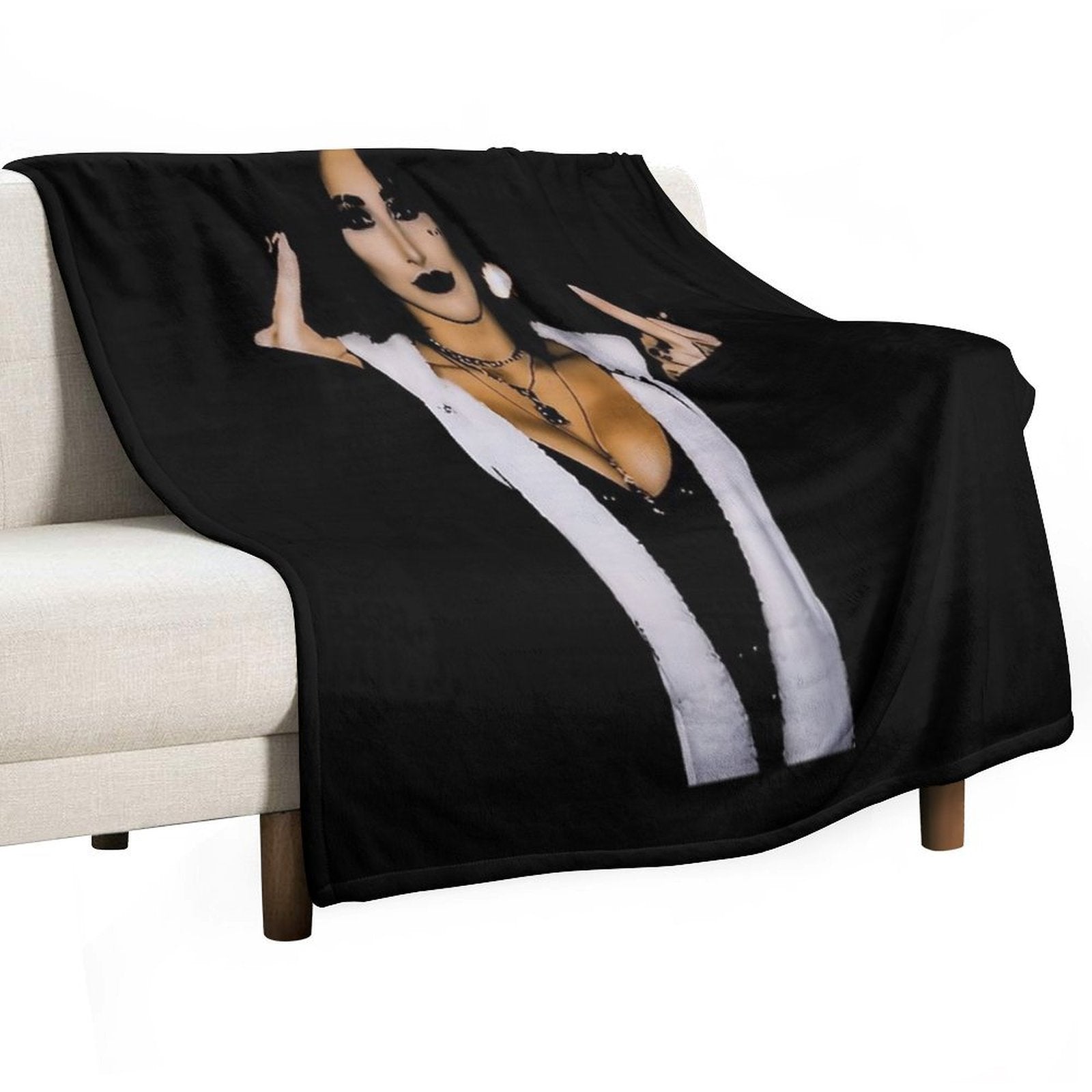 Rhea R.i.p.l.e.y Pose Meme Easy Care Throw Blanket