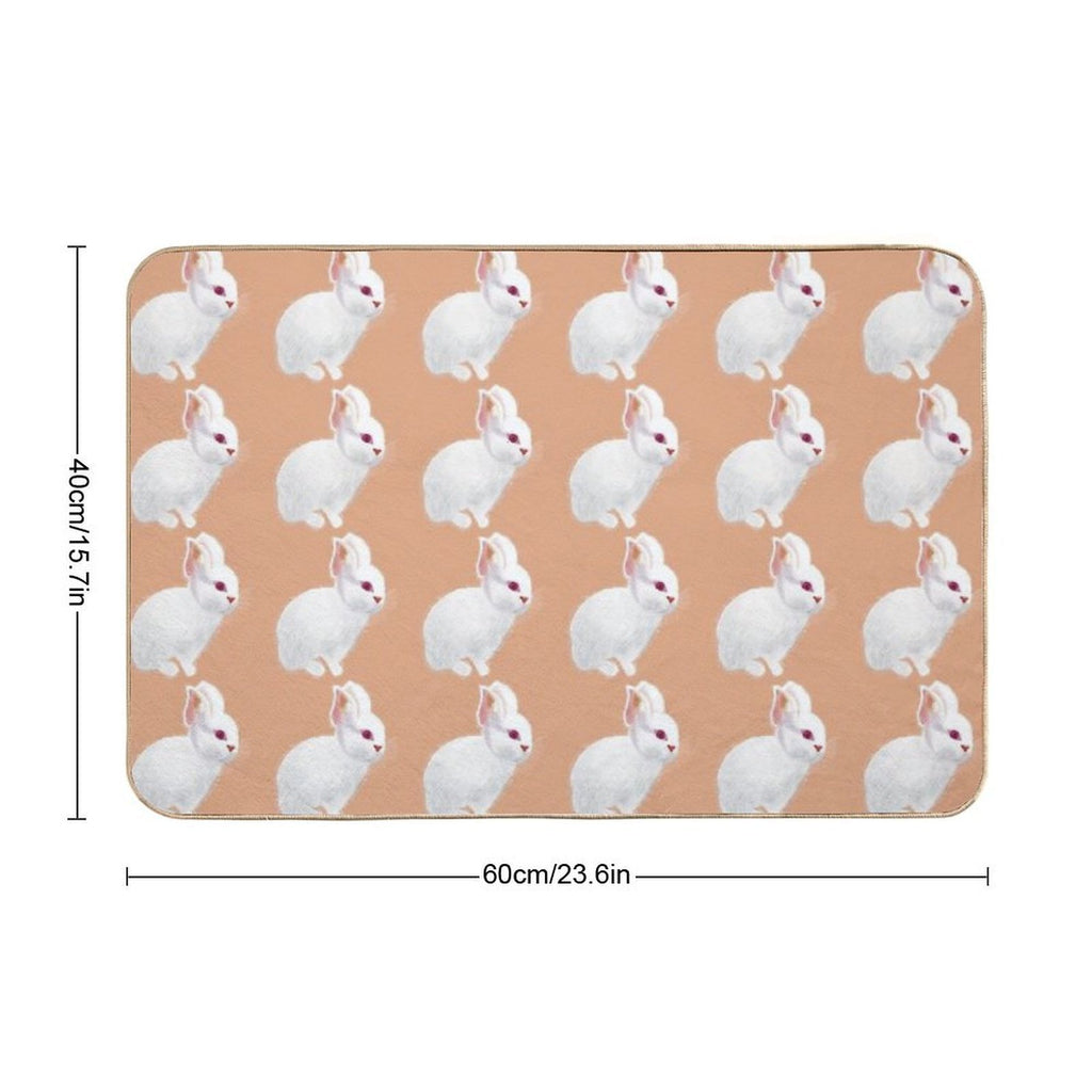 Cute Rabbit  High-Traffic Bath Mat