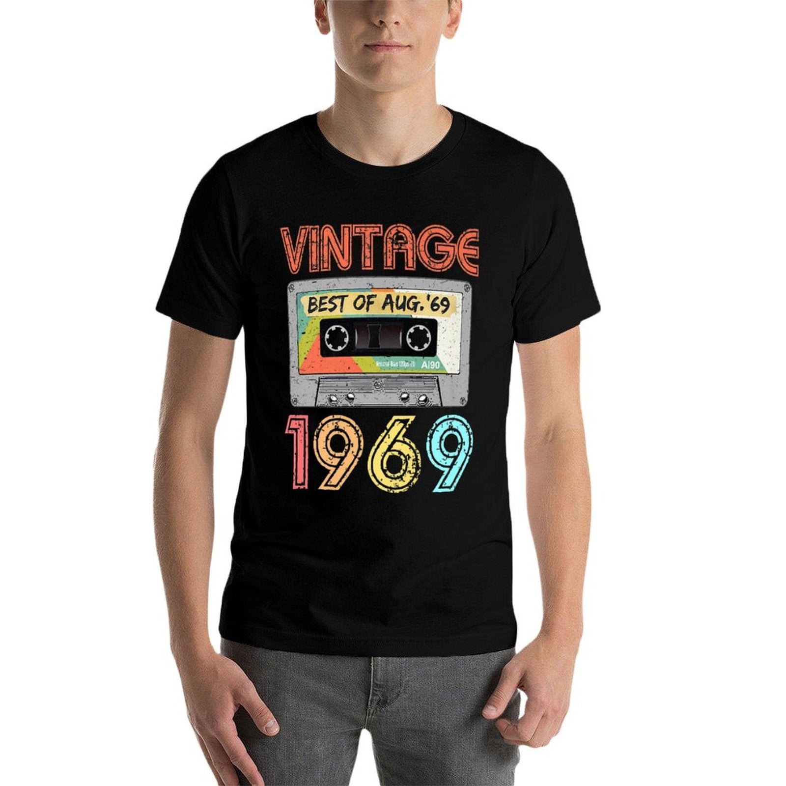 August 1969 50th Birthday Retro Vintage 1969 Birthday Premium  Versatile T-Shirt