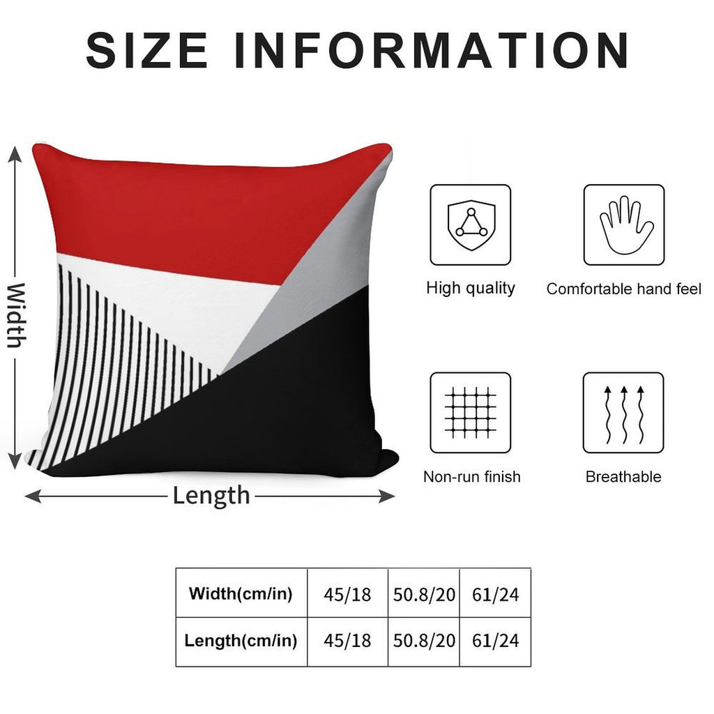 Colorful Geometry Soft Warmth Comfort Throw Pillow