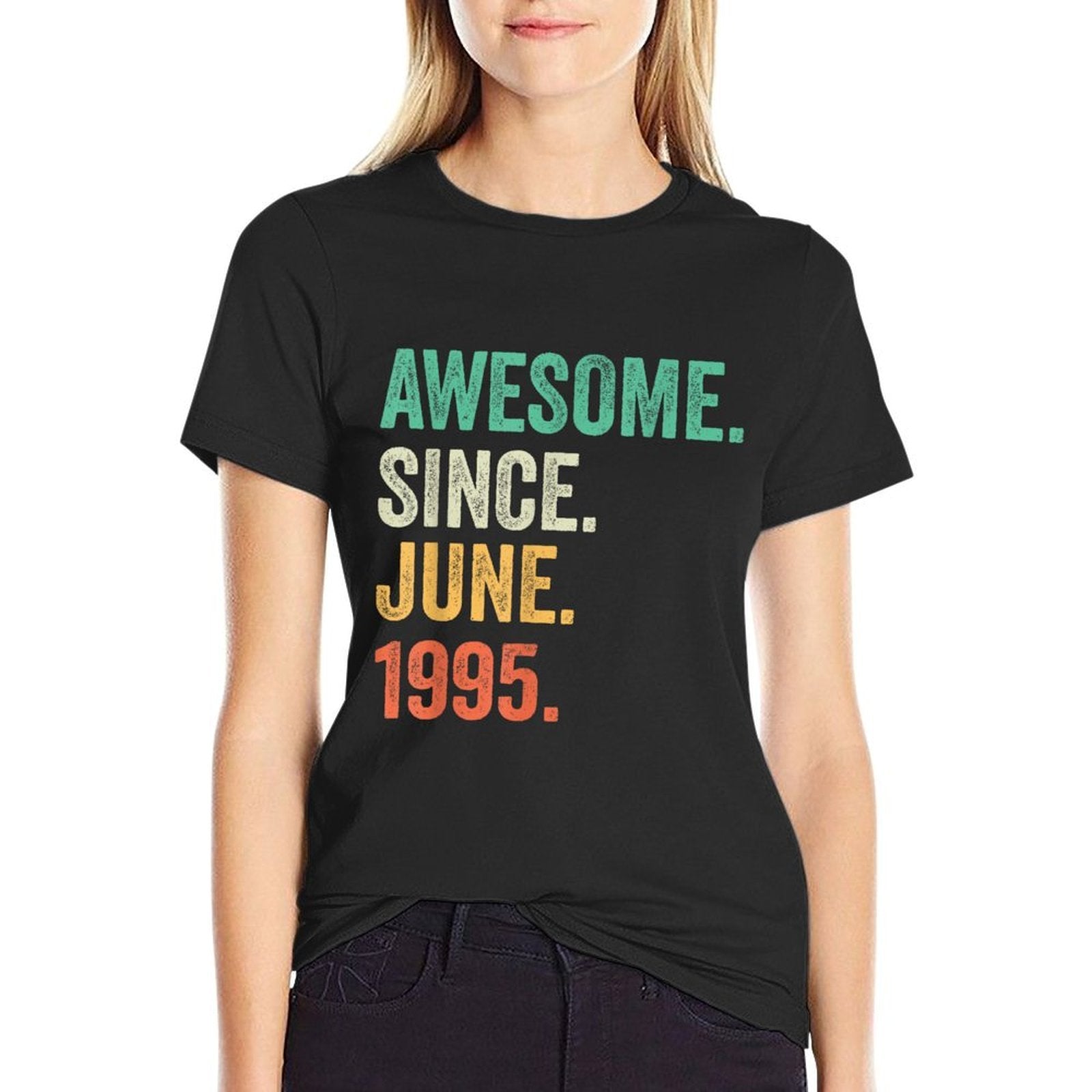 Awesome Since June 1995 Vintage 30th Birthday Gifts Men  Relaxed-fit T-Shirt