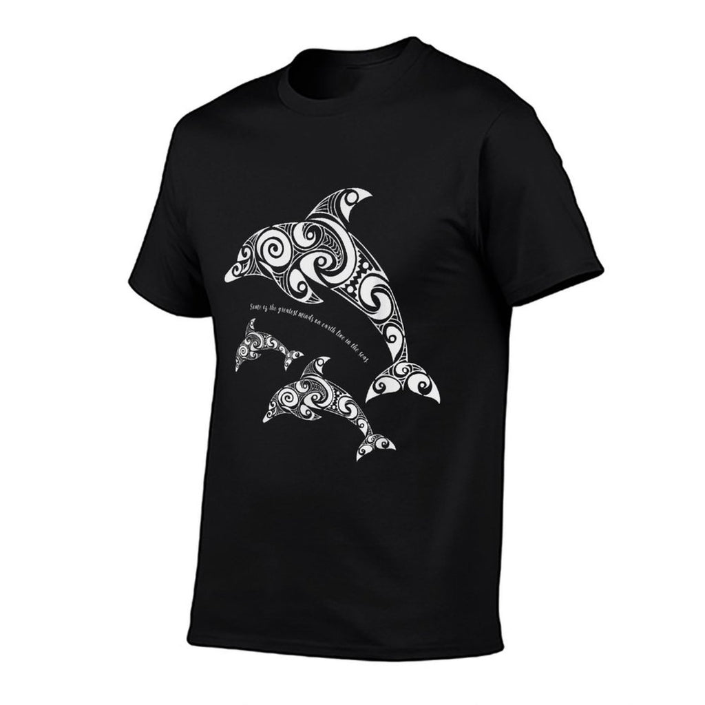 Tribal Dolphin Mandala Some of The Greatest Minds Sea  Relaxed-fit T-Shirt