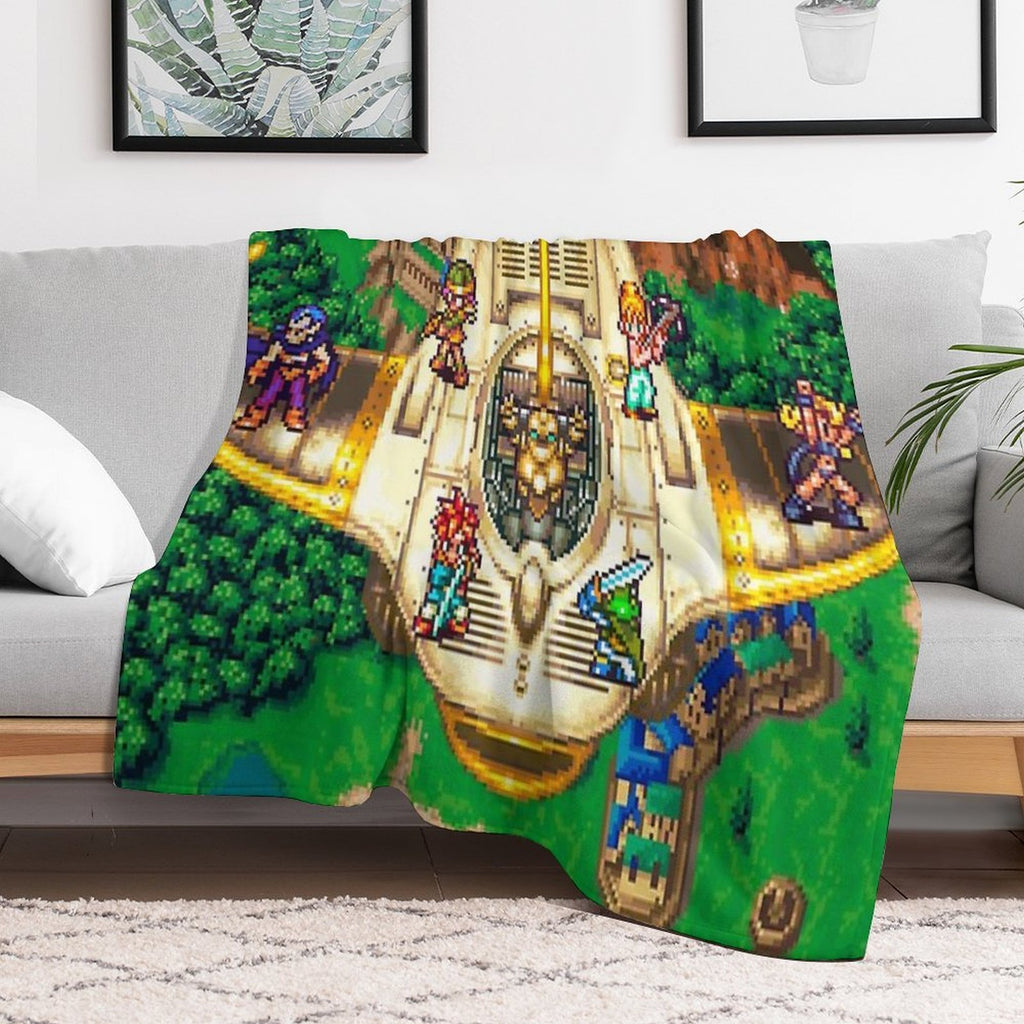 Chrono Trigger Epoch Eco-conscious Throw Blanket