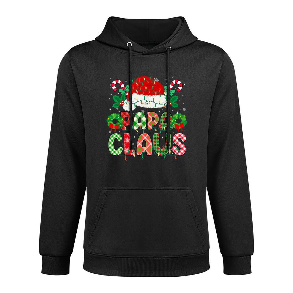 Papa Claus Christmas Lights Pajama Family Matching Grandpa Unisex Design Hoodie