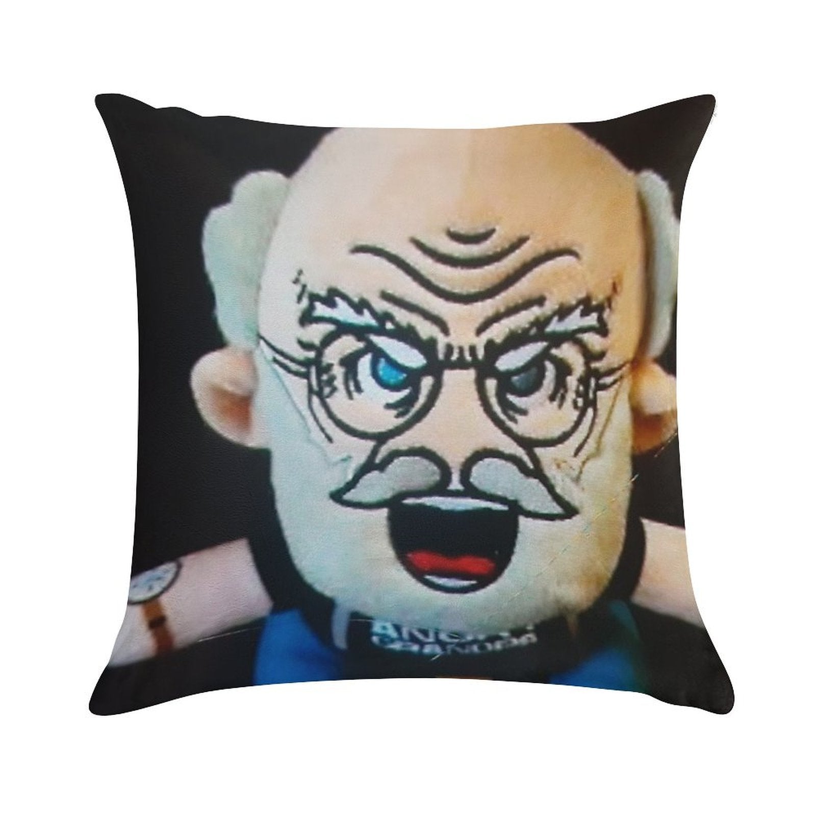 Angry Grandpa Plush Doll Merch Soft Durable Construction Throw Pillow