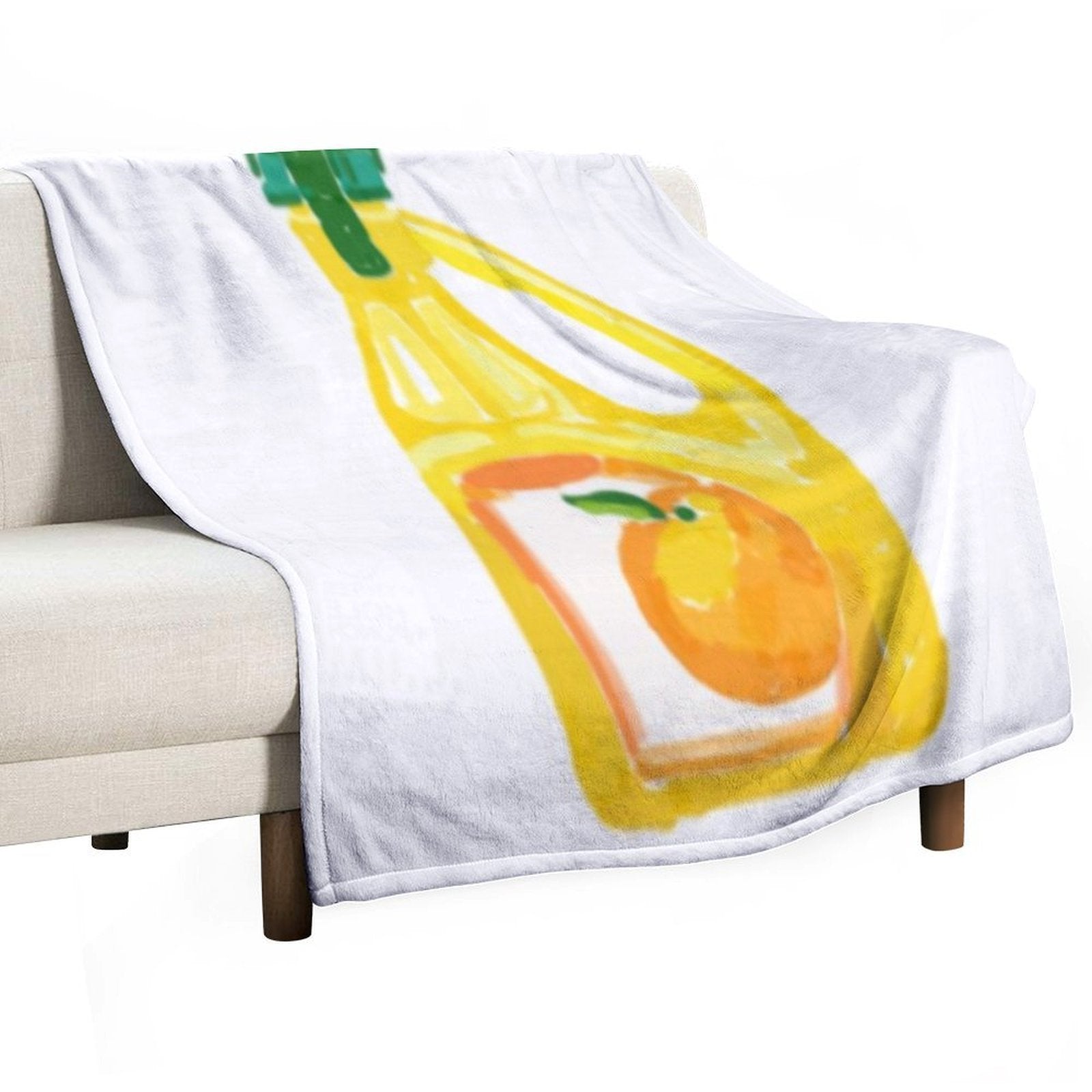 Orange Juice Premium Throw Blanket