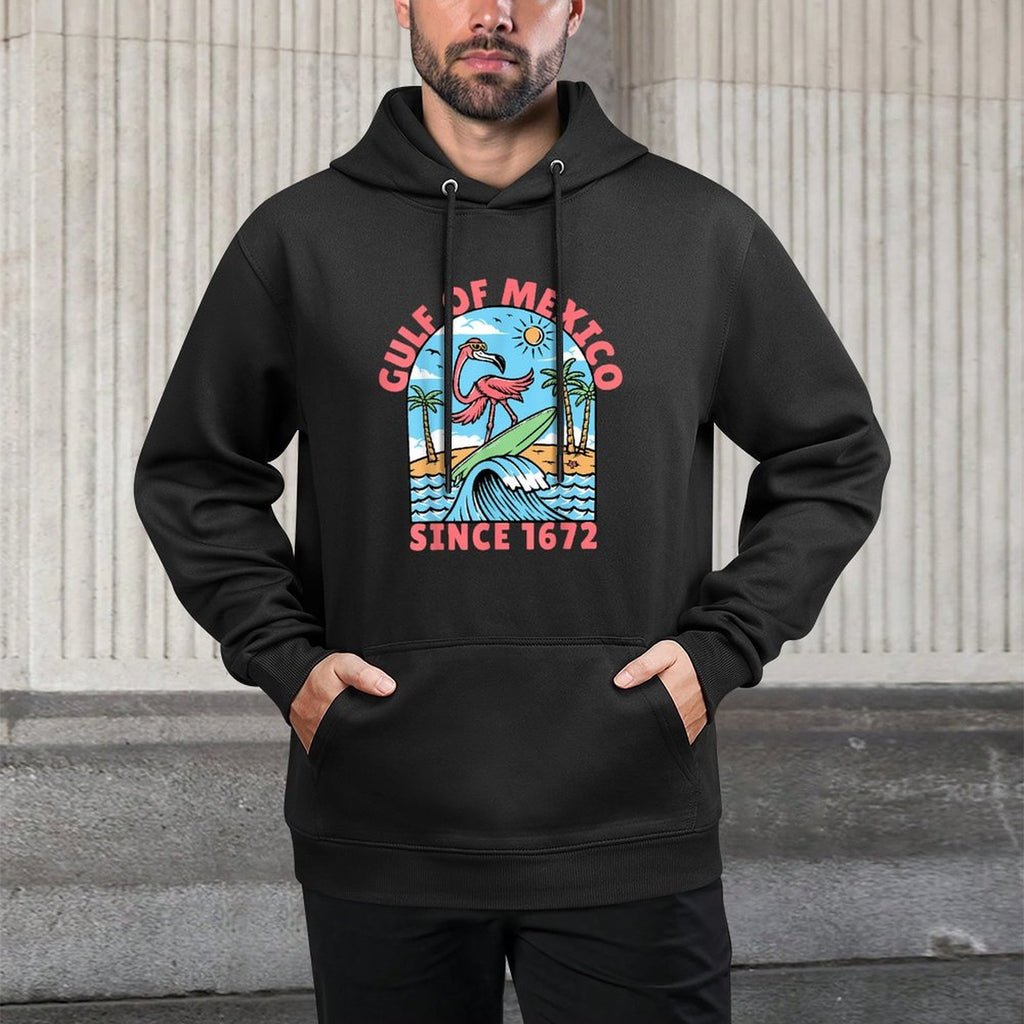 Gulf of Mexico Flamingo Gulf Of Mexico Since 1672 Layering Staple Hoodie