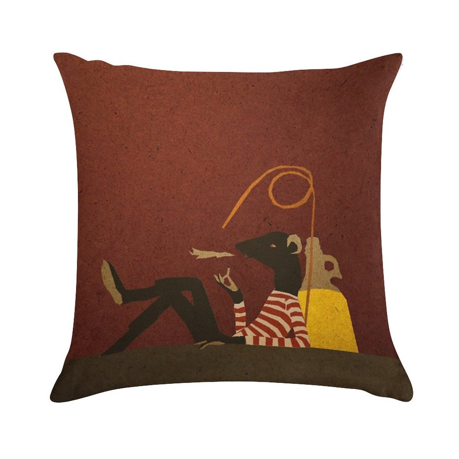 Rat Soft Anti-Pilling Throw Pillow