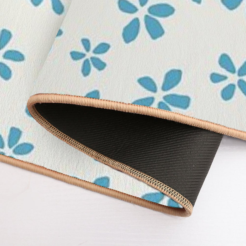 Blossom Scatter - Minimalist Floral Pattern  Repositionable Bath Mat