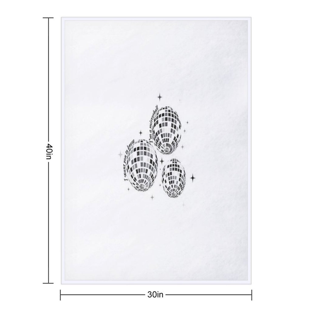 Mirrorball Velvety-soft Throw Blanket
