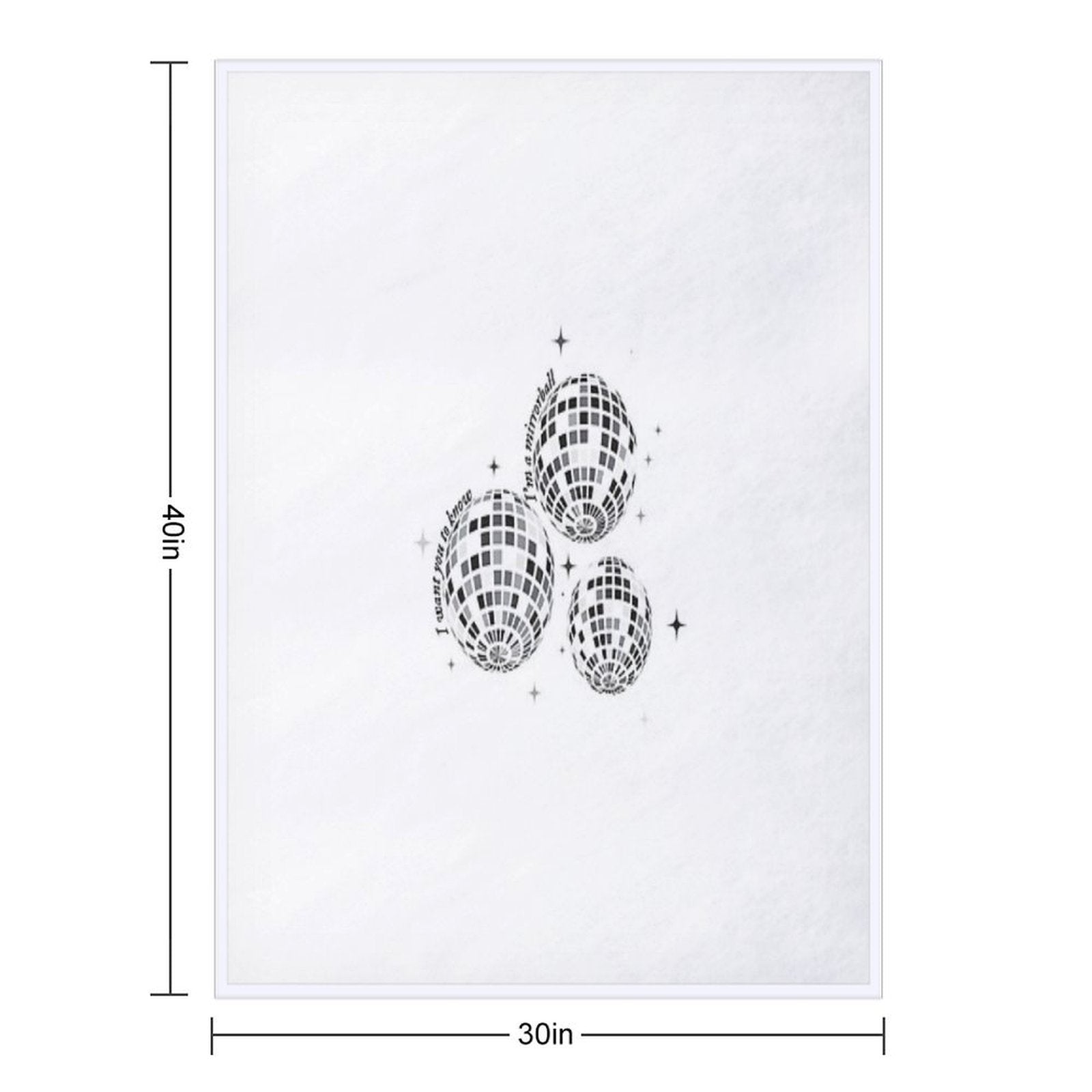 Mirrorball Velvety-soft Throw Blanket