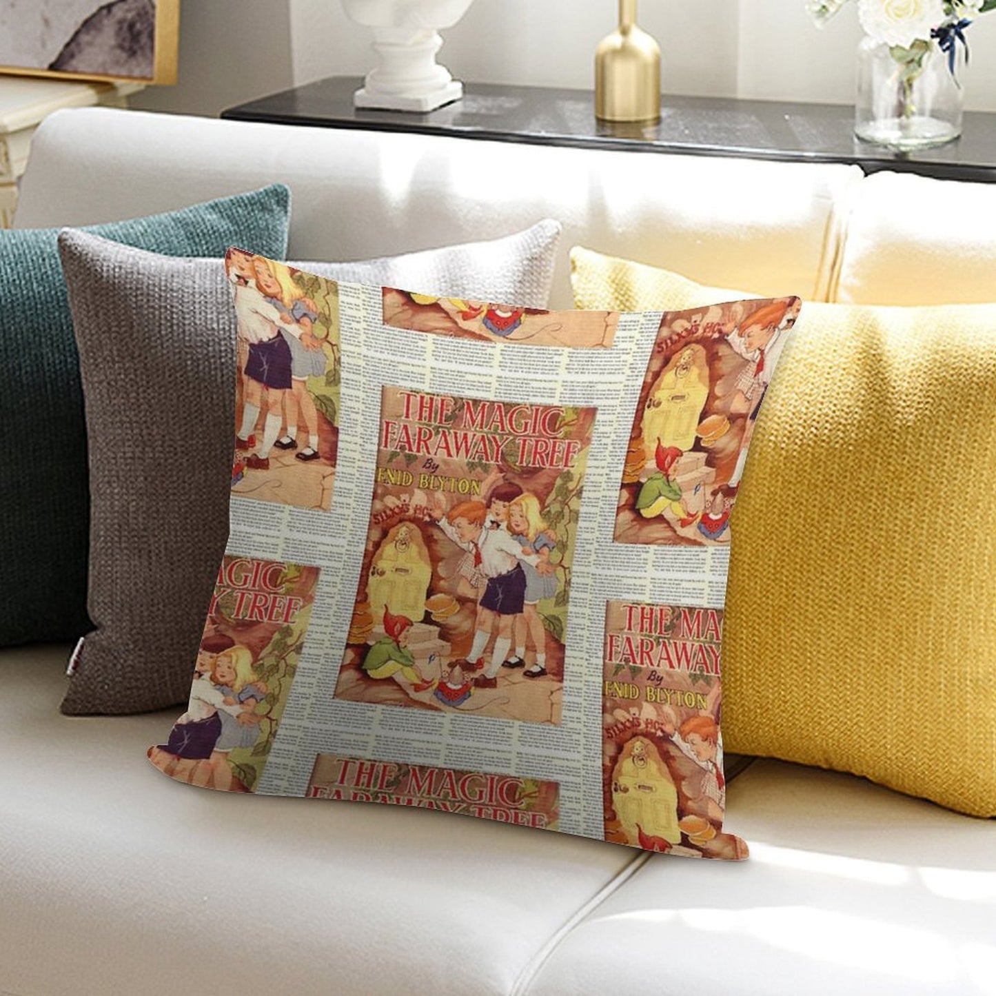The Magic Faraway Tree Book Cover Soft Bedroom Essential Throw Pillow