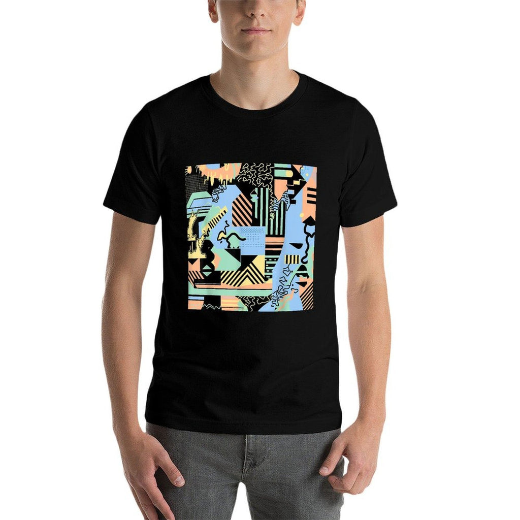 Abstract Colorful Geometric Graphic Pattern Design  Eco-friendly Material T-Shirt