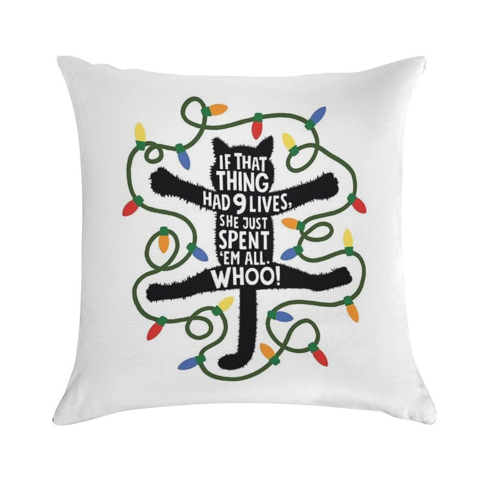 Fried Cat Soft Multiple Sizes Throw Pillow