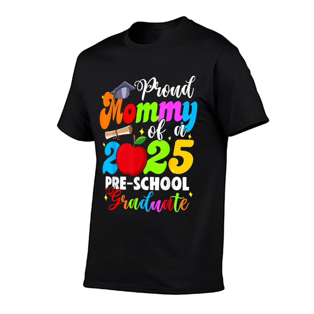 Proud Mommy Of 2025 Pre-school Graduate Graduation Pre-K  Heathered Texture T-Shirt