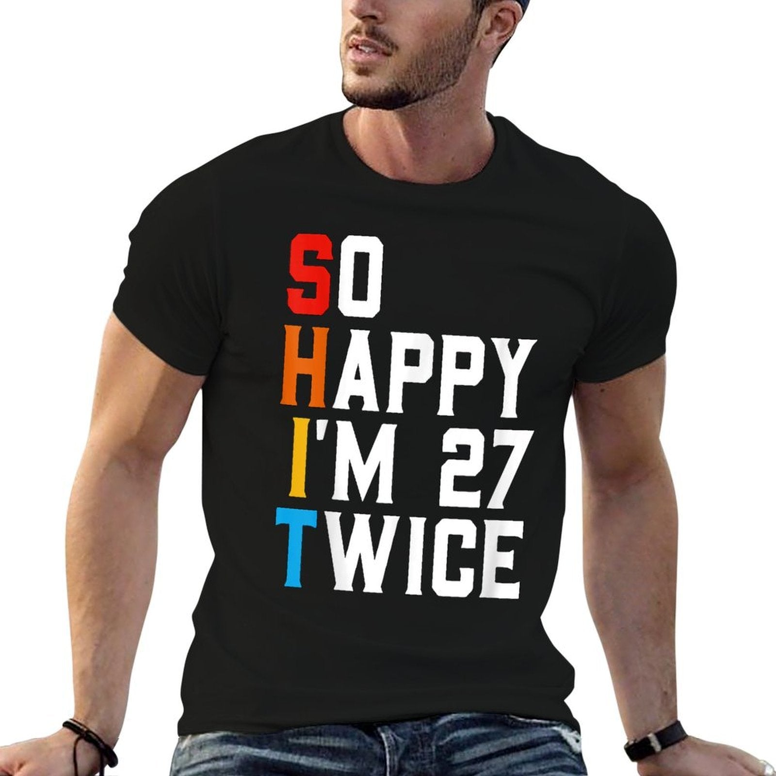 Funny 54th Birthday Sarcastic Vintage 54 Years Old Bday  Slim-fit Cut T-Shirt