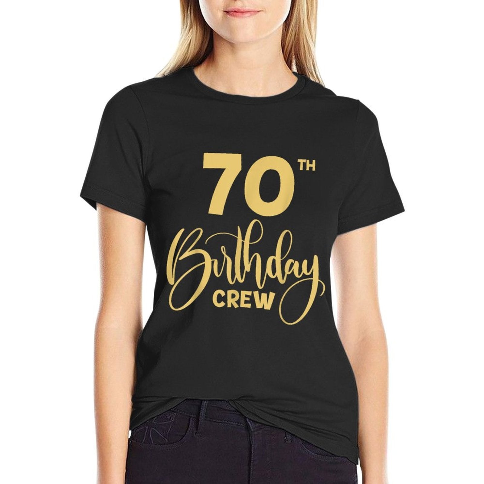 70th Birthday Crew for Gifts Birthday Party Group Family  Graphic-printed T-Shirt