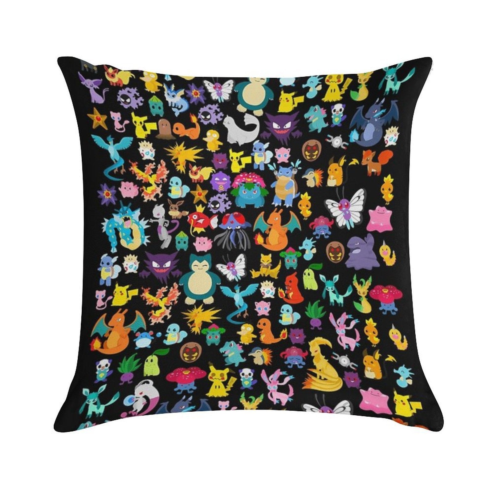 Poke Collection Soft Bedroom Essential Throw Pillow