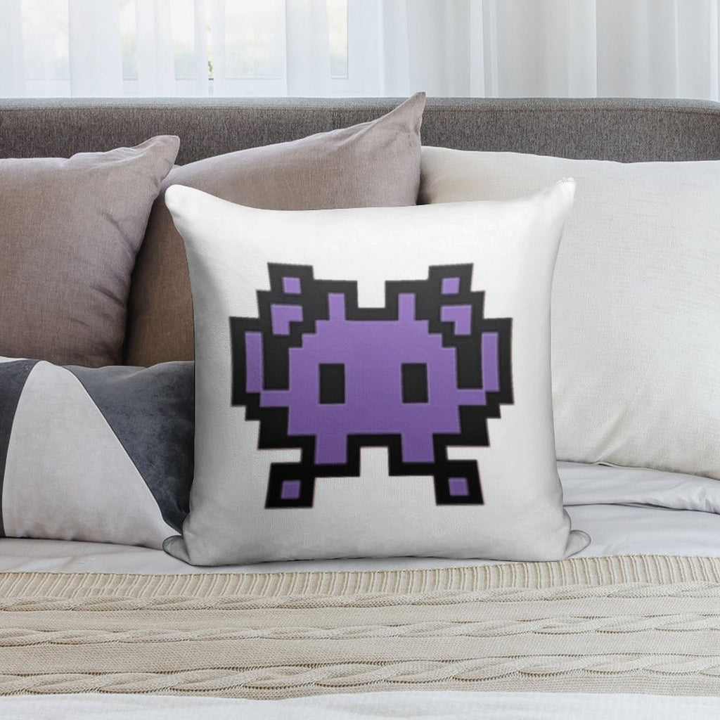 Alien Monster Emoji Soft Durable Construction Throw Pillow