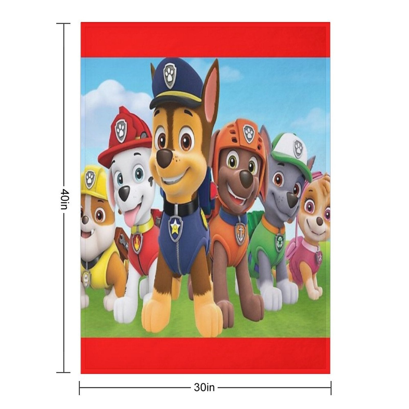 PAW PATROL Sustainable Throw Blanket
