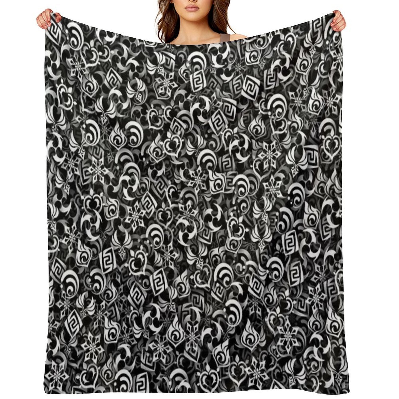 Genshin Impact Elements Versatility Throw Blanket