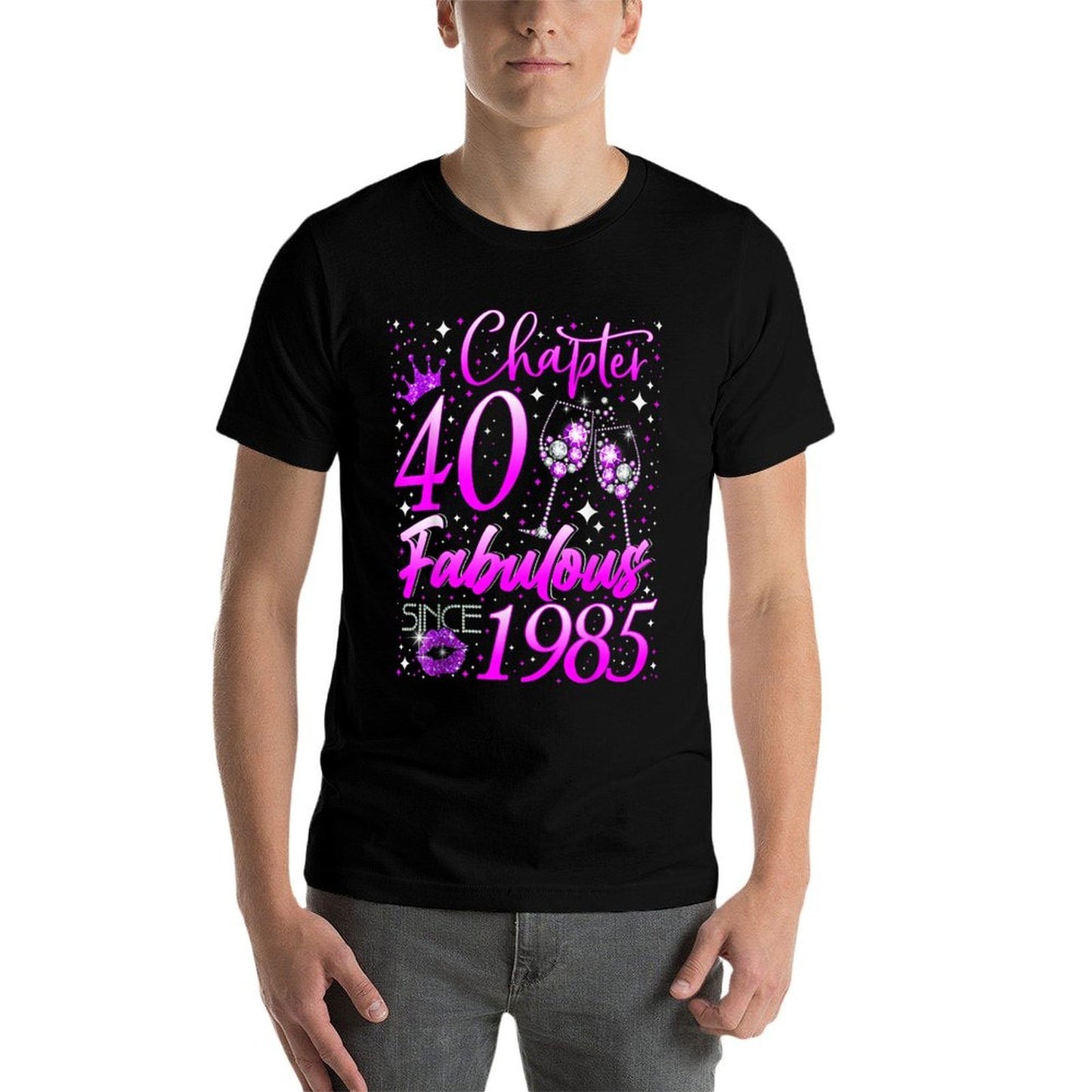 Womens Chapter 40 Fabulous Vintage Since 1985 40th Birthday  Tagless Design T-Shirt