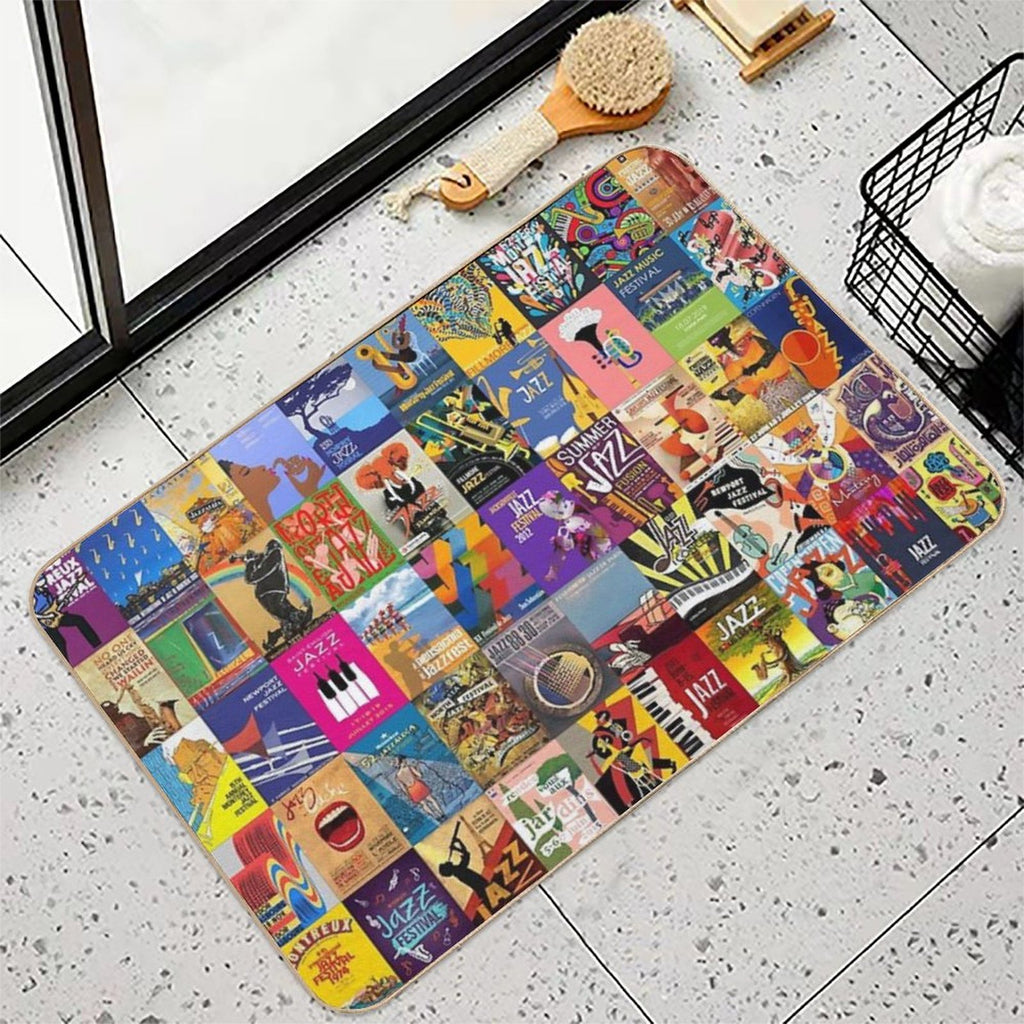 Jazz Festivals  Easy To Clean Bath Mat