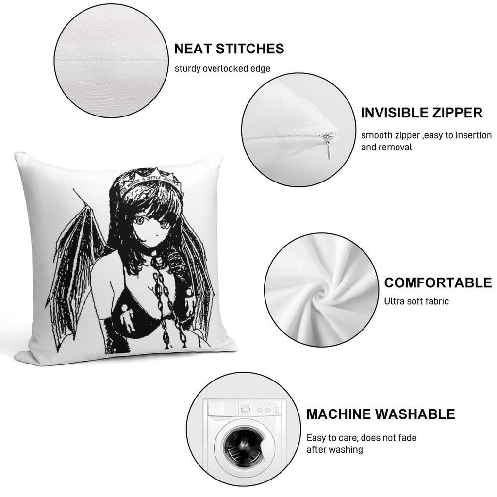 Princess Blurry Soft Warmth Comfort Throw Pillow