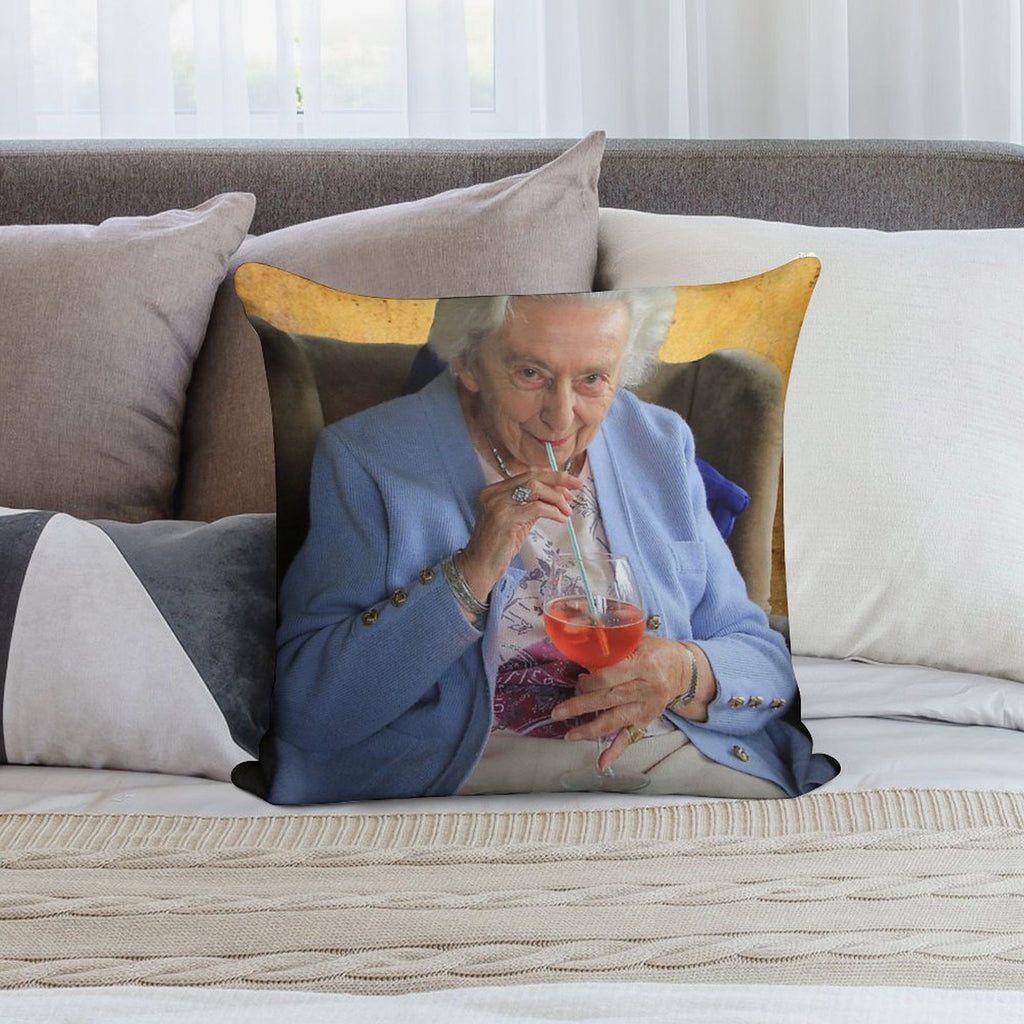 Aperol Spritz Soft High-Density Material Throw Pillow