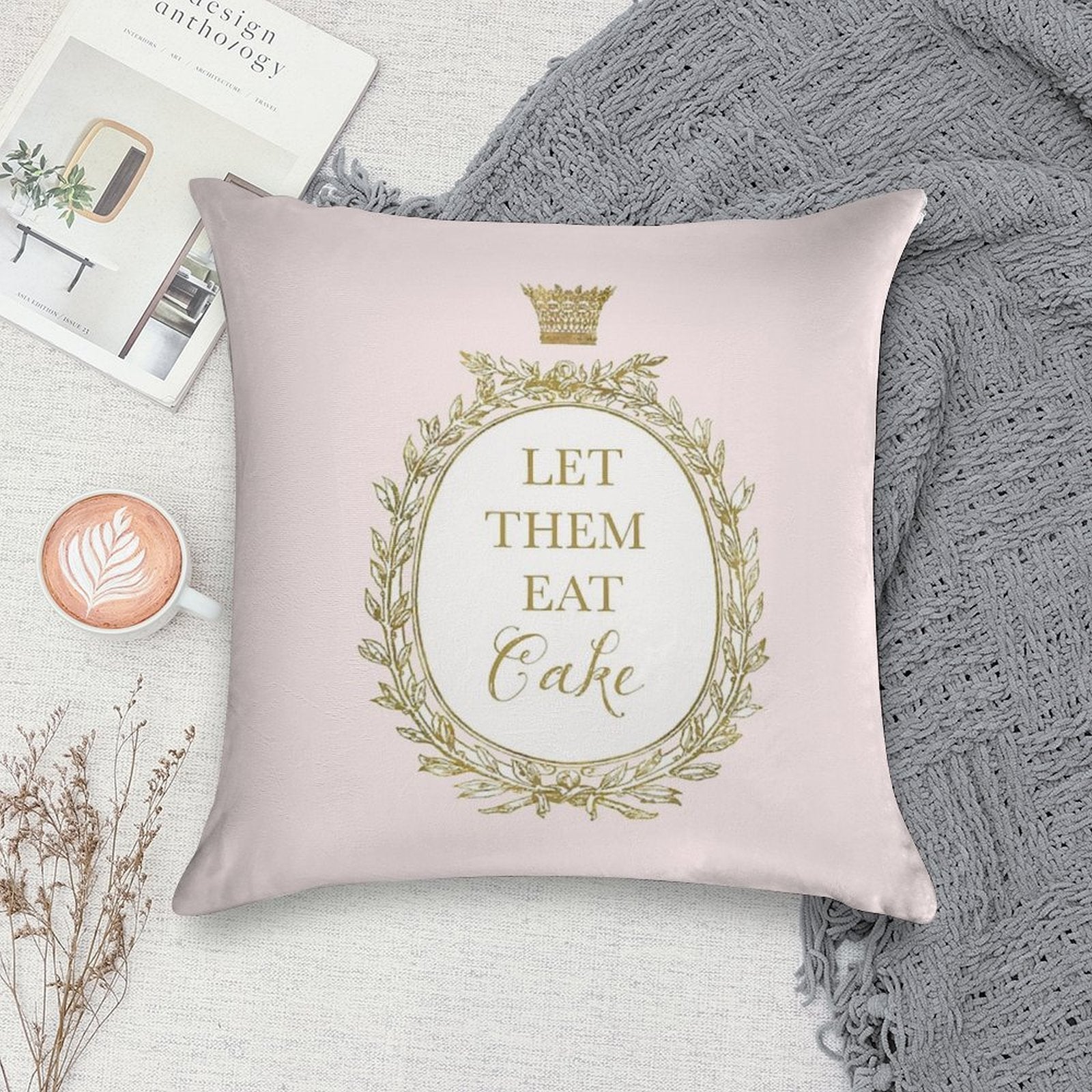 Let Them Eat Cake Soft Warmth Comfort Throw Pillow