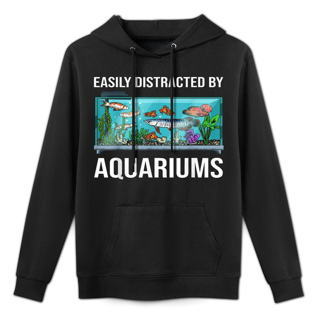 Aquarium Art for Men Women Fish Keeper Coral Fish Tank Lover Customizable Surface Hoodie
