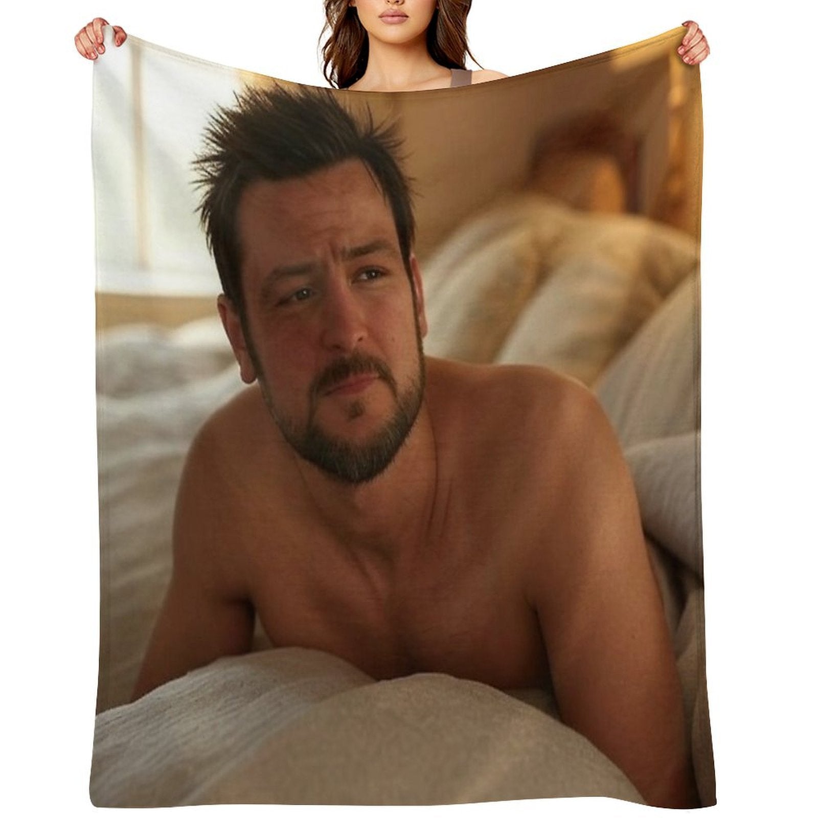 Tyler Hynes Machine-washable Throw Blanket