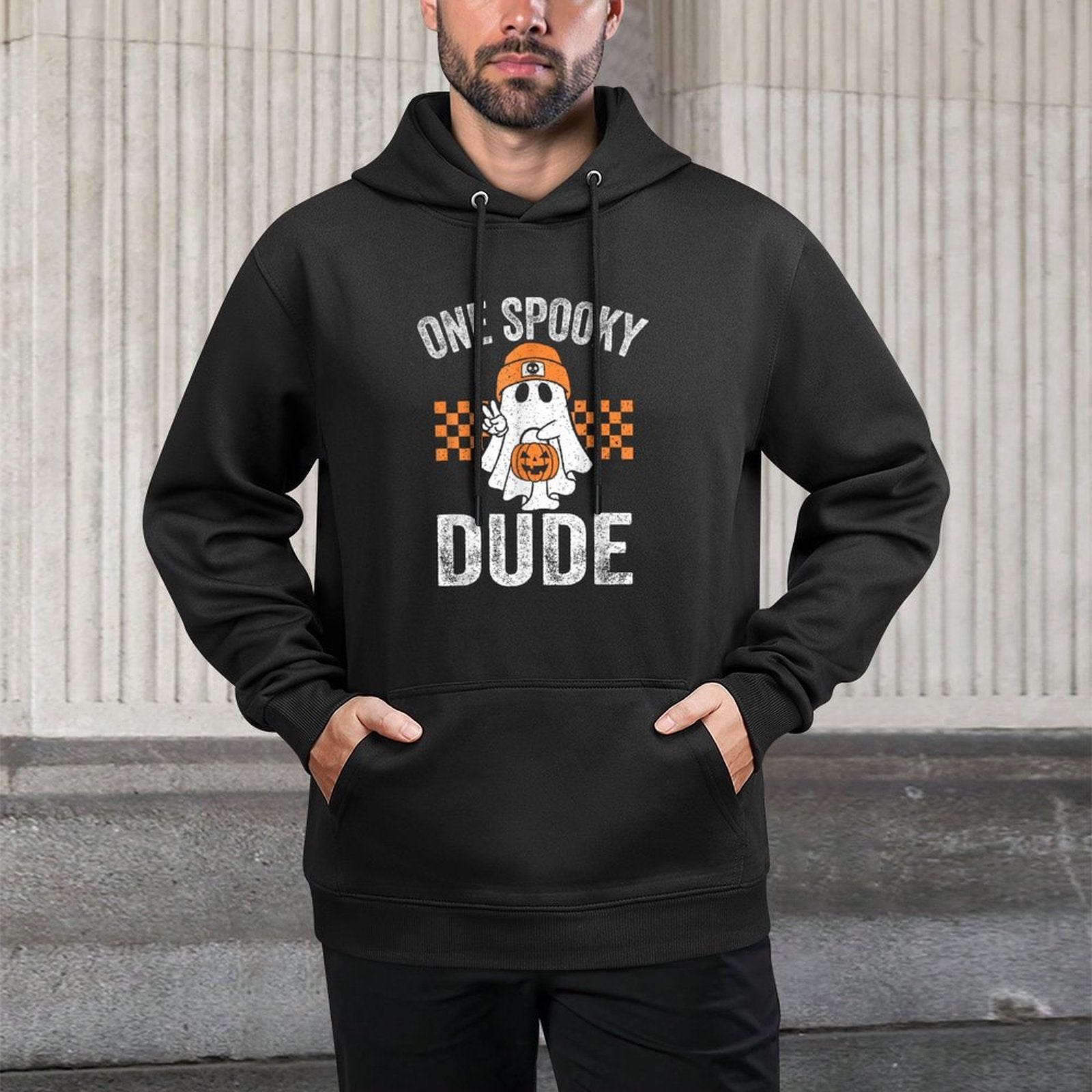 One Spooky Dude Funny Ghost Dude Halloween Easy Care Hoodie