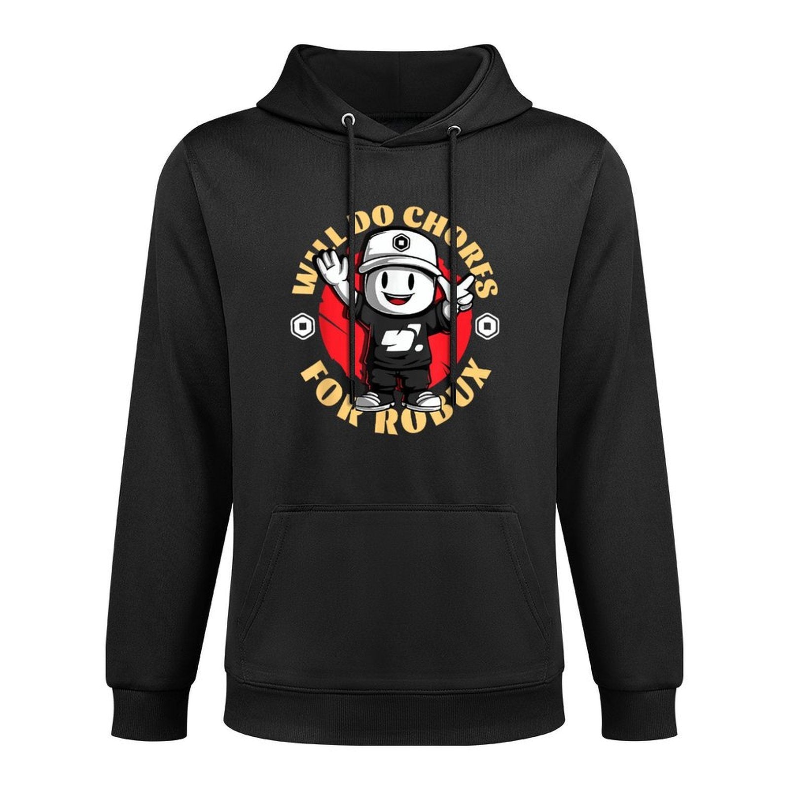 Will Do Chores for Robux - Funny Gaming Design Medium-Weight Fabric Hoodie
