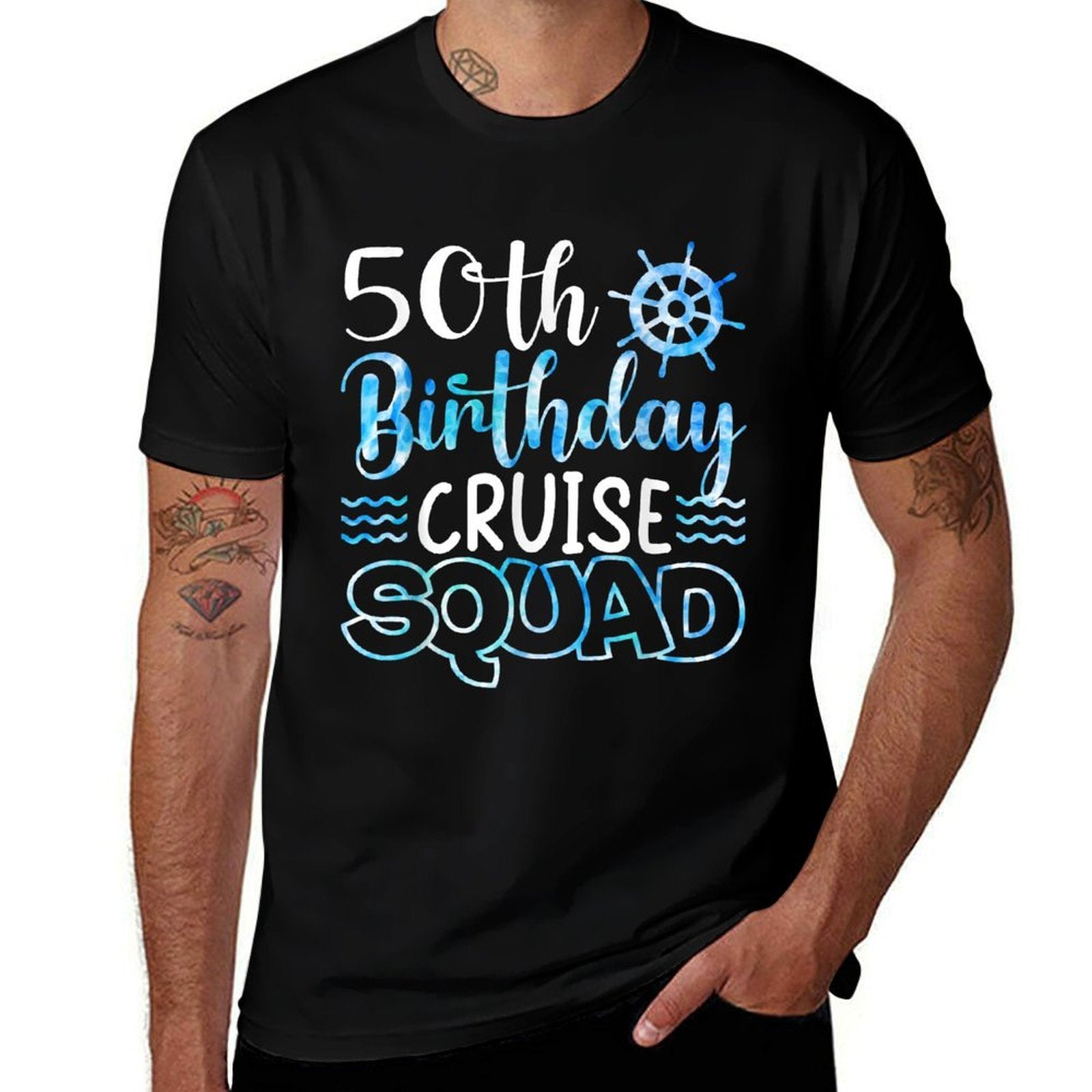 50 Years Old Cruise Birthday Party 50th Birthday Cruise  Stretchy T-Shirt