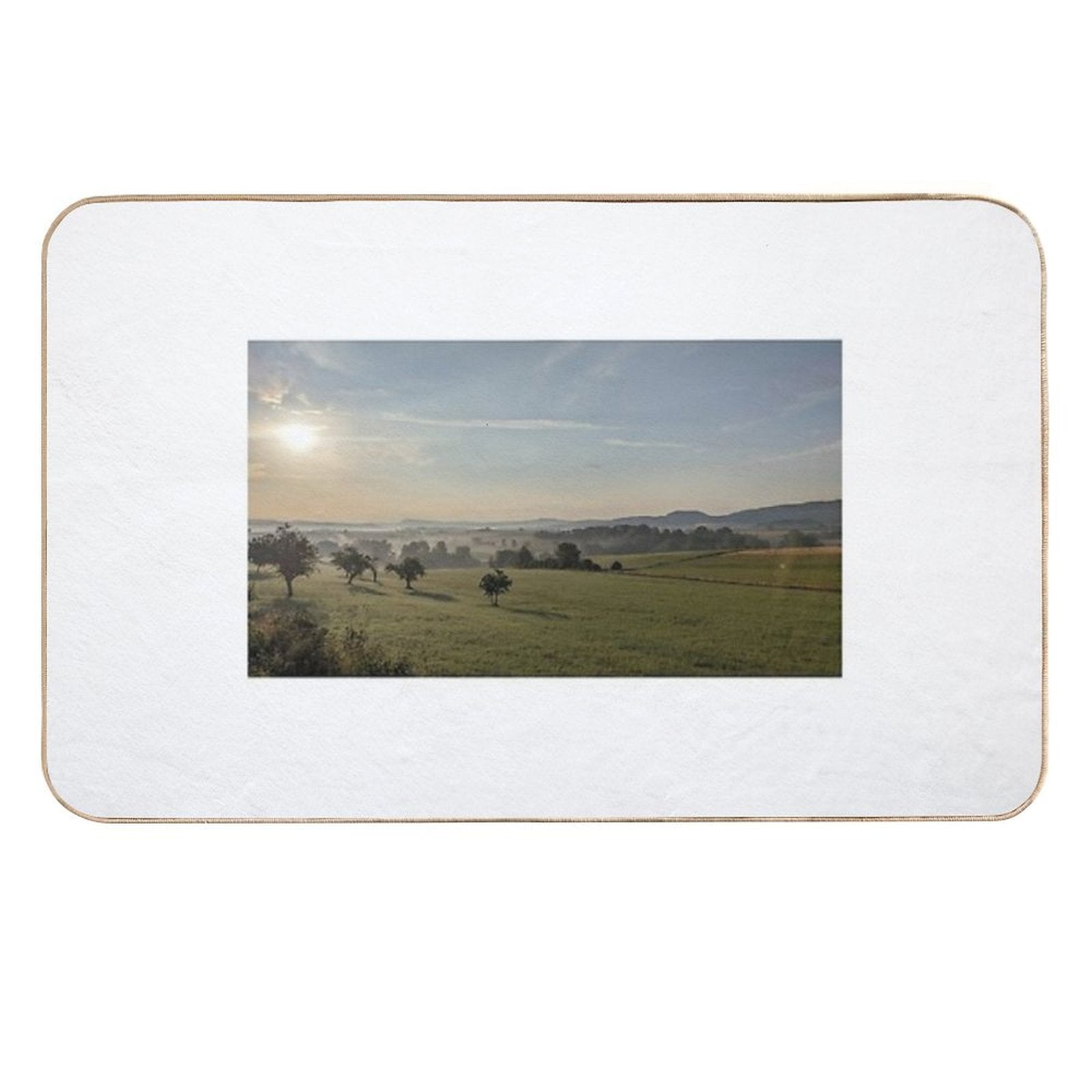 Summer Morning on The Albtrauf  Odorless Bath Mat
