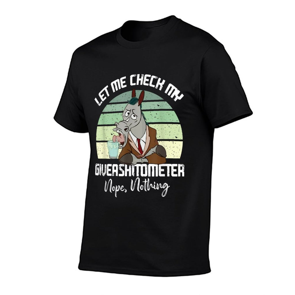 Let Me Check My Giveashitometer Nope Nothing Funny Horse  Quick-drying T-Shirt