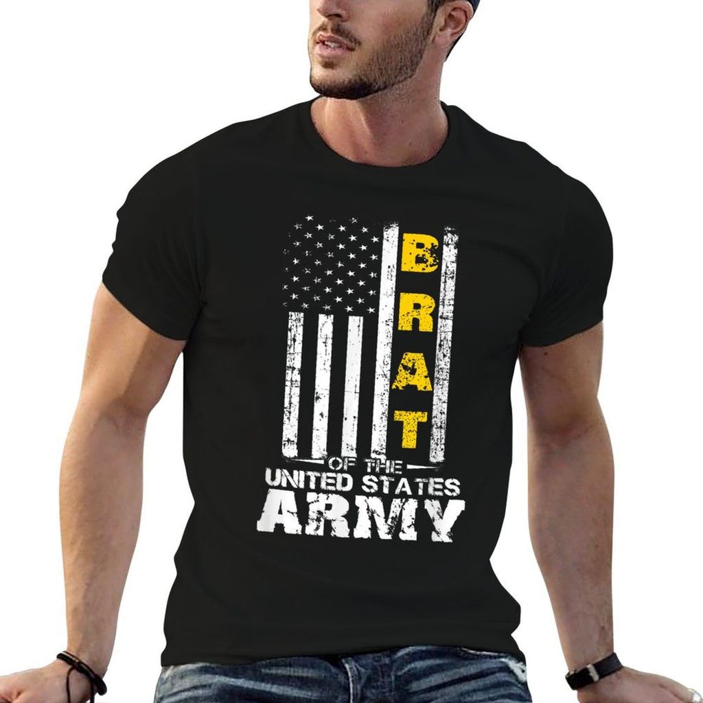 Army Brat, Brat of The US Army, Army Vets Parents Children  Summer-ready Fabric T-Shirt