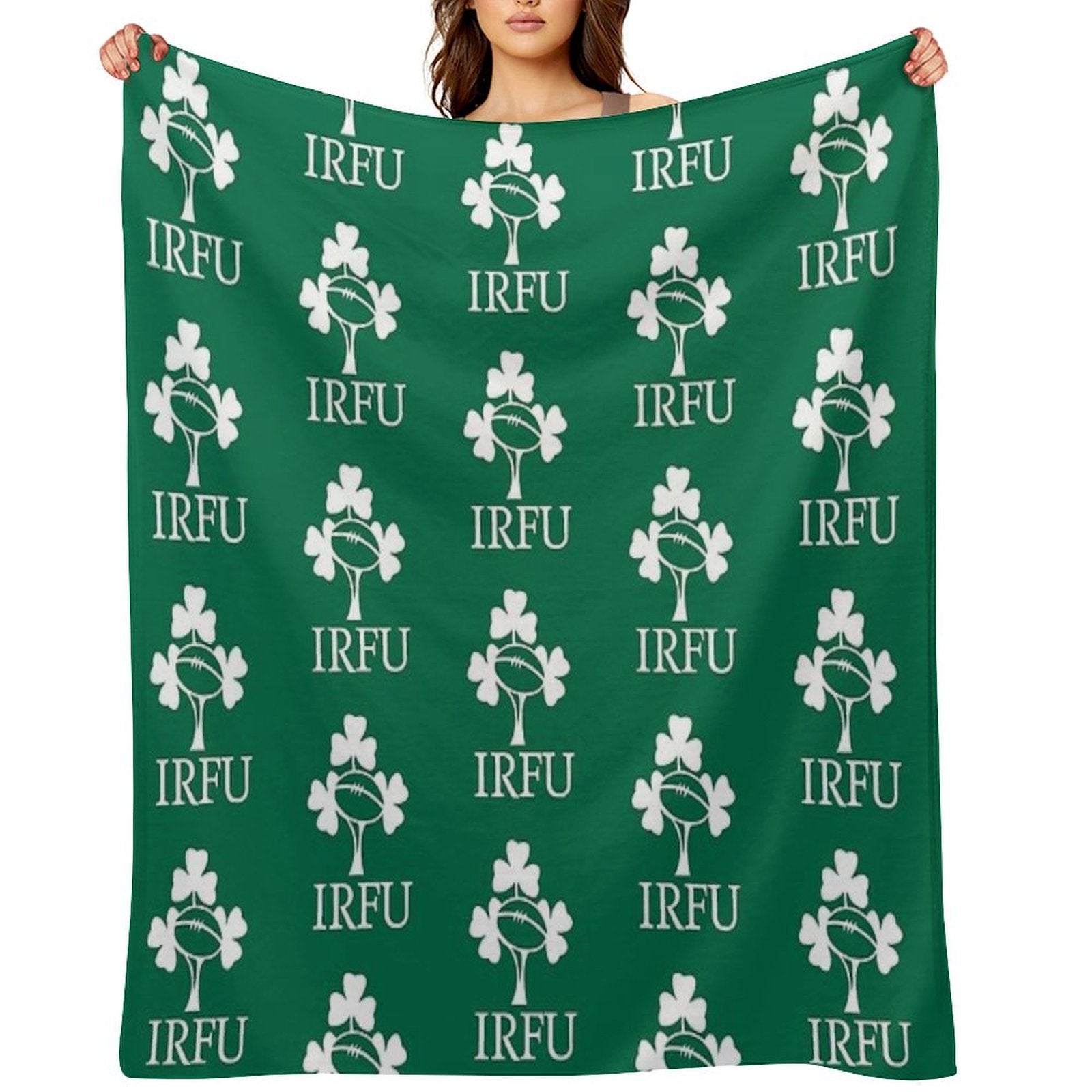 IRELAND RUGBY UNION-IRFU Lightweight Throw Blanket