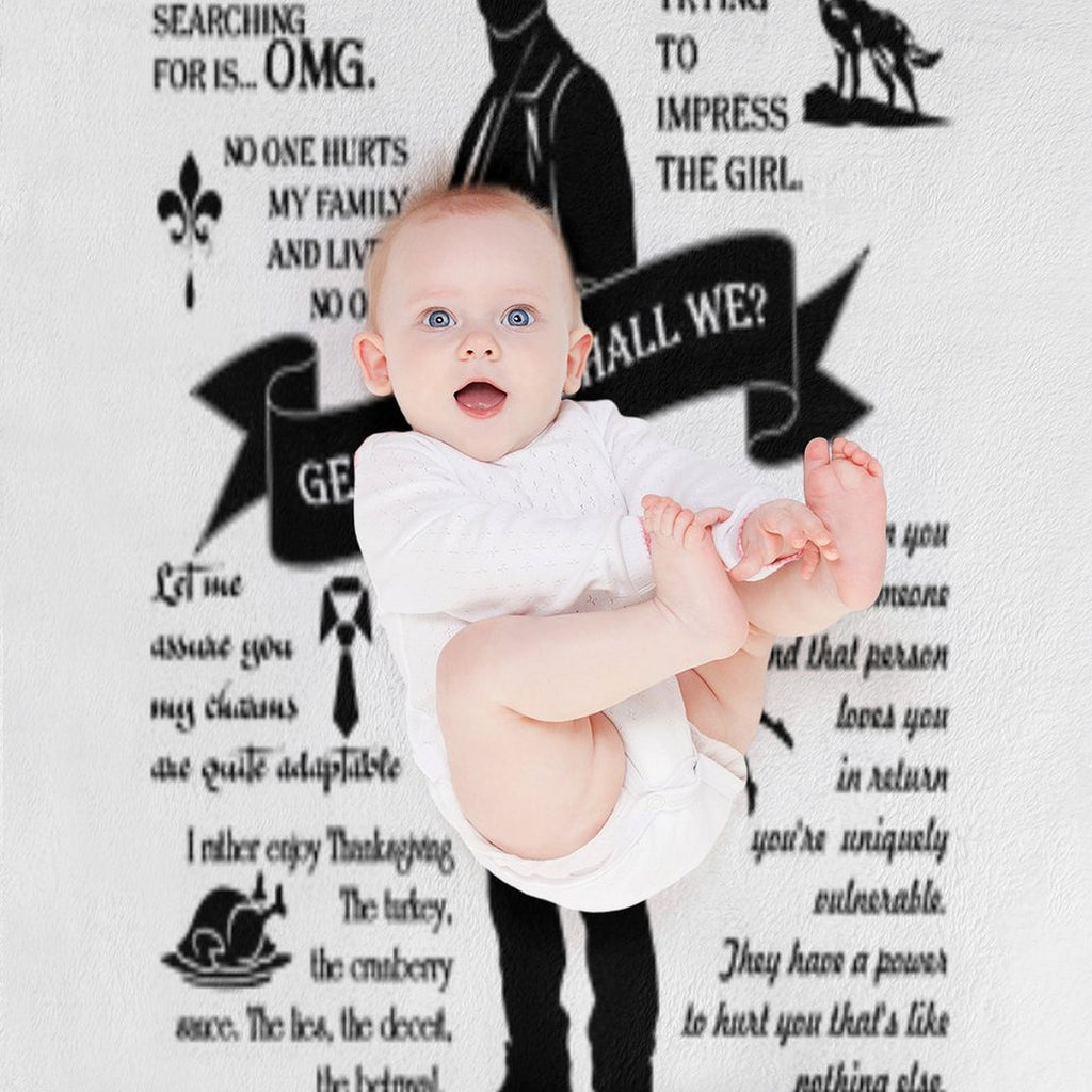 Elijah Quote Tee. All-season Throw Blanket