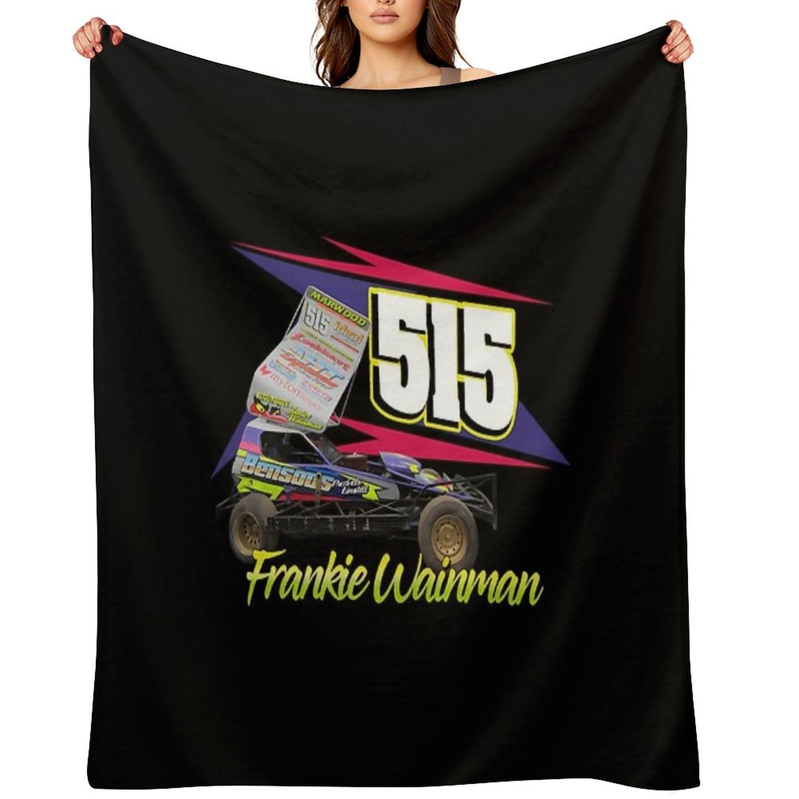 515 Frankie Wainman Brisca F1 2019 Wrinkle-free Throw Blanket