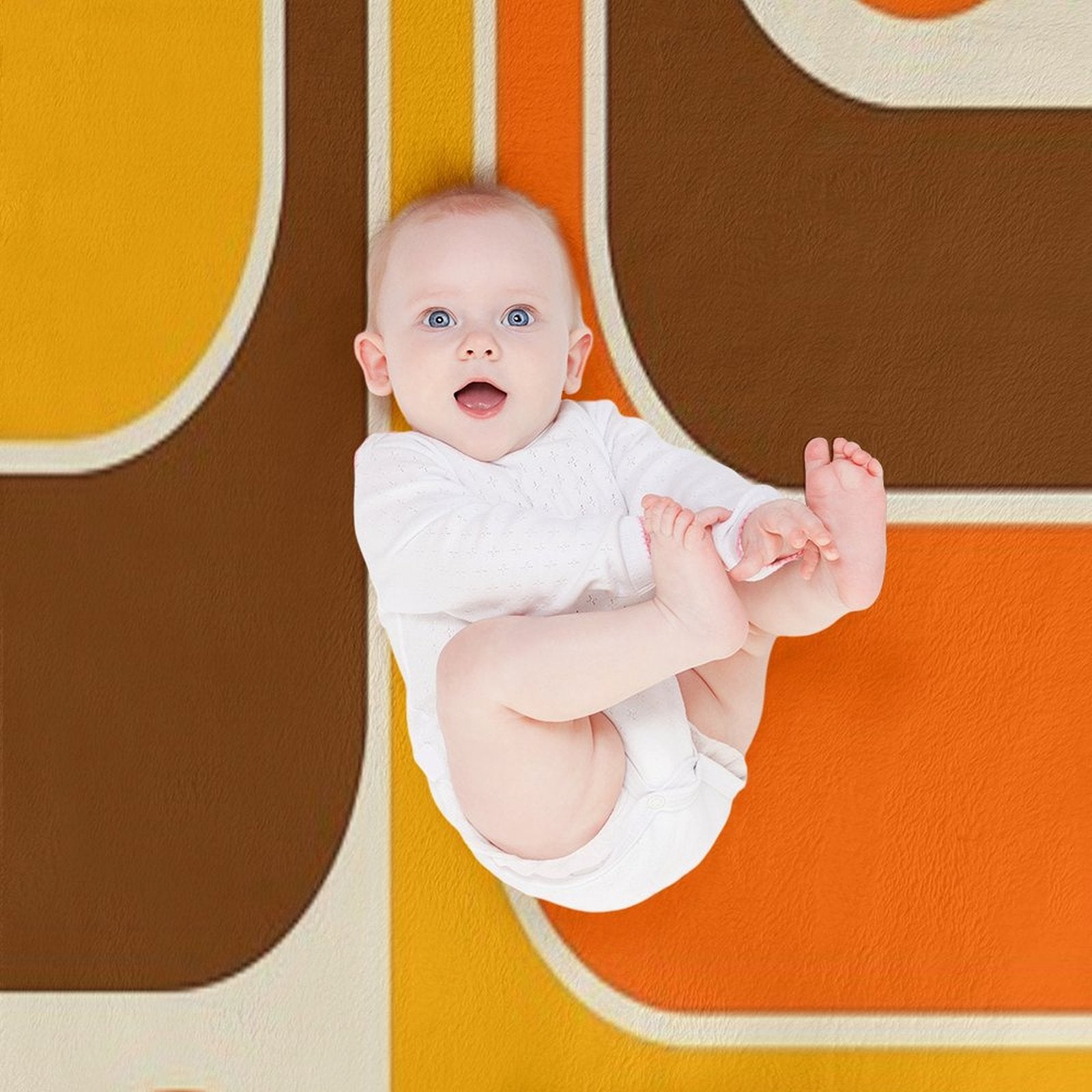 Retro Geometric Design 624 Versatility Throw Blanket